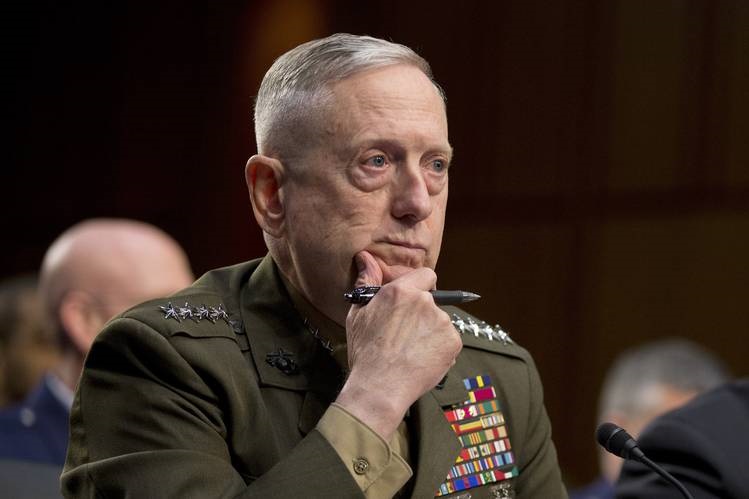 Le secrétaire d'Etat américain à la Défense James Mattis. D. R.